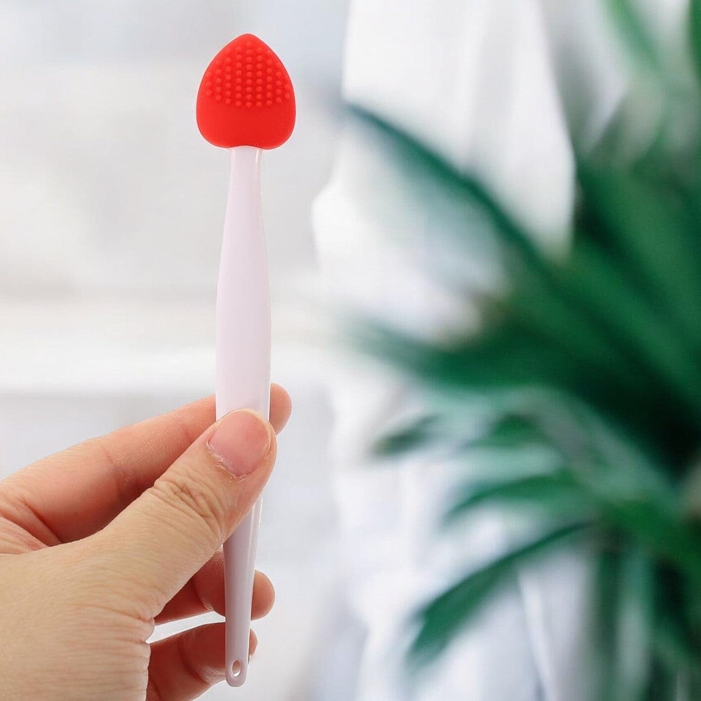 Brosse Nettoyante pour le Visage - DoubleSilkBrush™ - Cœur Rouge