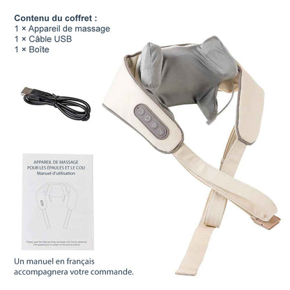 Appareil massage pour le dos, le cou, les épaules, les lombaires, les fessiers, les bras et les jambes - Bye-Bye Tensions