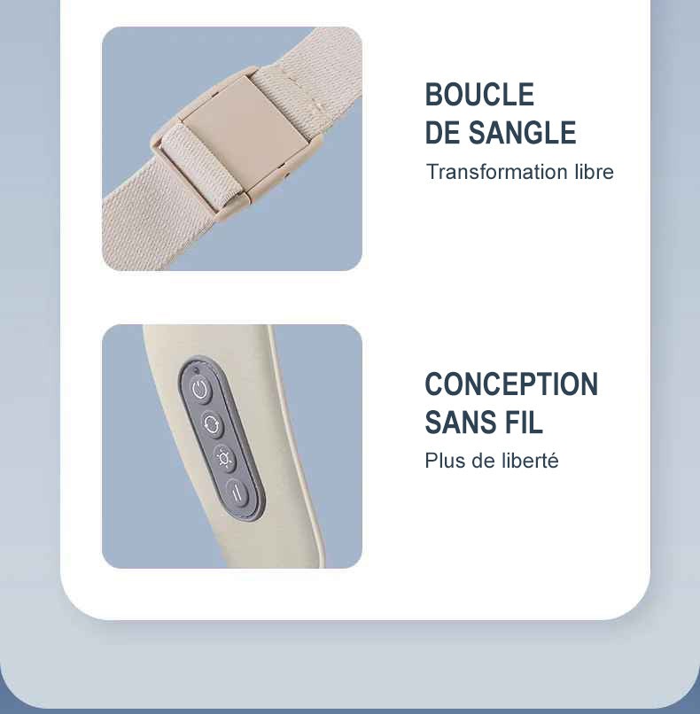 Appareil massage pour le dos, le cou, les épaules, les lombaires, les fessiers, les bras et les jambes - Bye-Bye Tensions