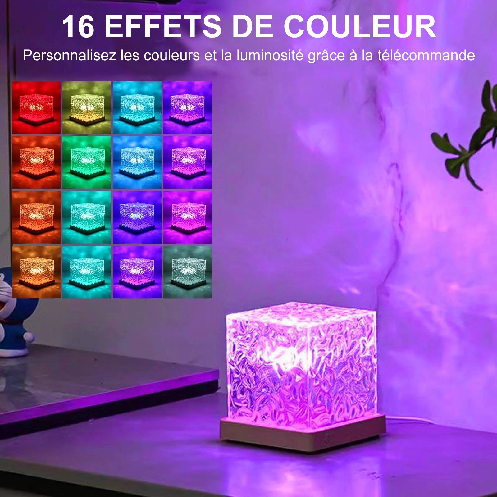 Lampe LED sans fil a Ondes d Eau