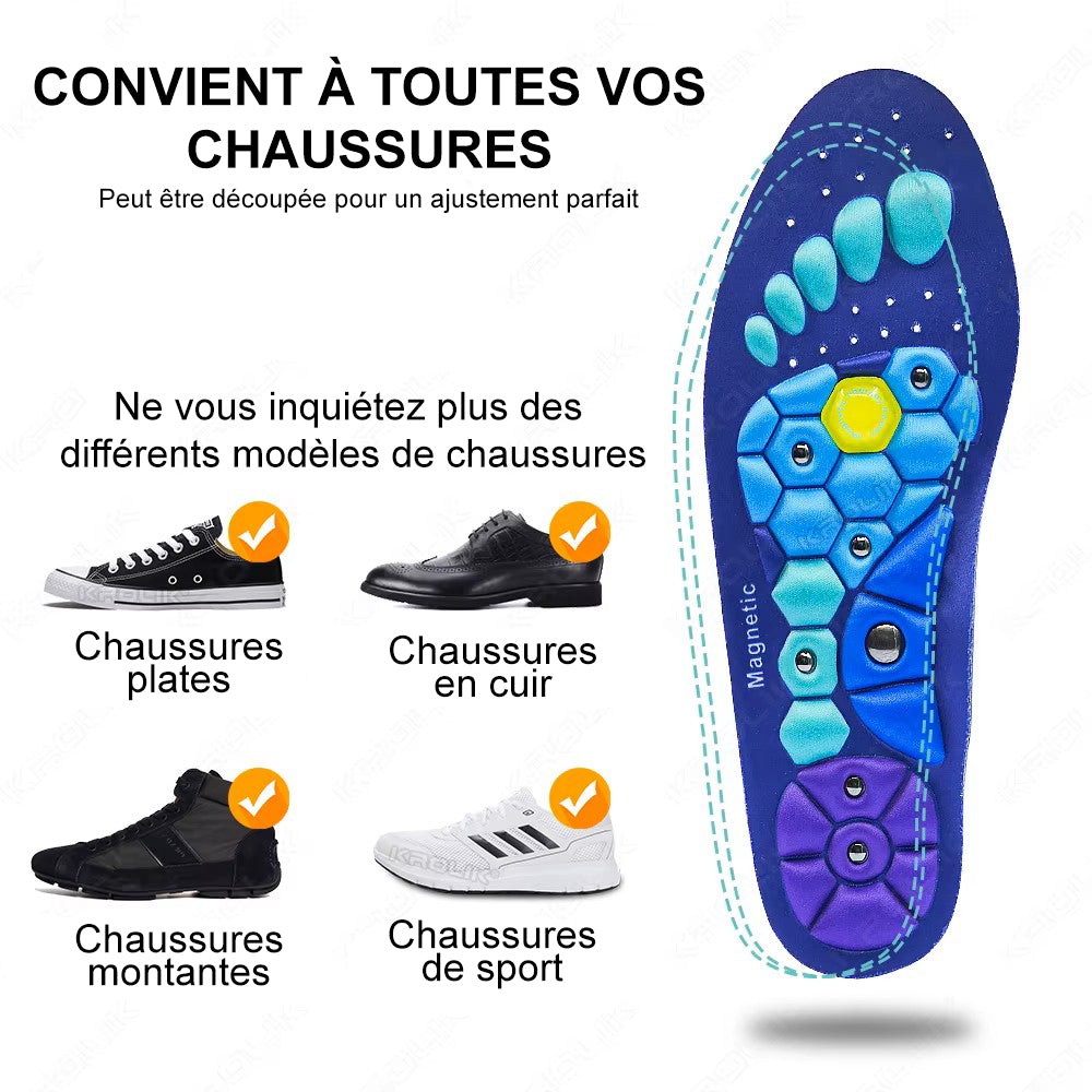 Semelles magnetiques d acupression massantes ANTI FATIGUE